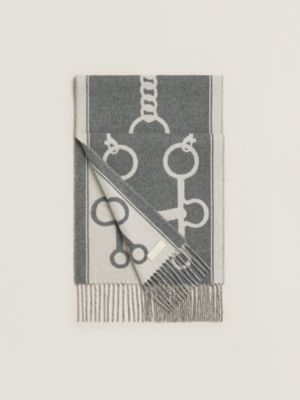 ◾️ほぼ新品◾️HERMES エルメス マフラー モール グレー カシミヤ マフラー 《モール》 - グレー | Hermès - エルメス-公式サイト